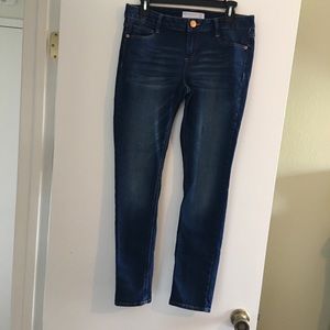 -Dark Blue Skinny Jeans